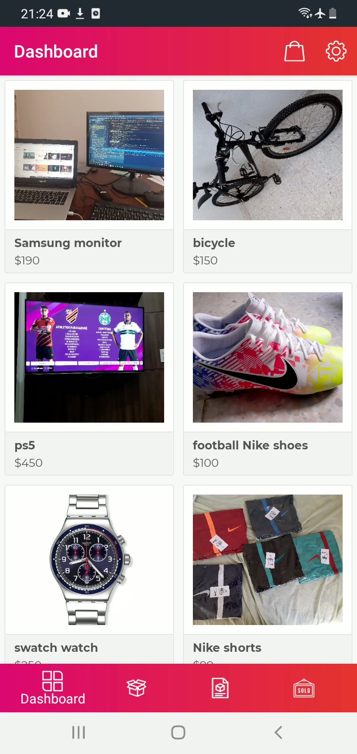 Mobile marketplace application